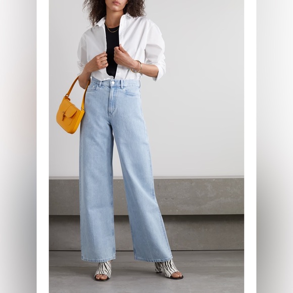 WANDLER | Magnolia High-Rise Wide-Leg Organic Jeans - Picture 2 of 5